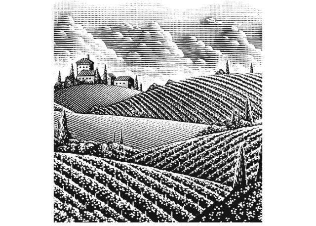 Tuscan Italy Scene art